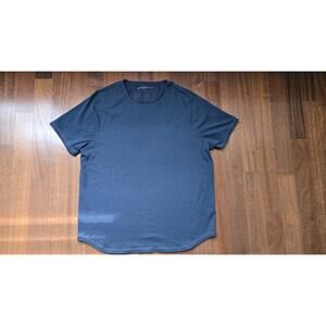 John Varvatos Star USA Shirt Mens Xl Blue V-Neck 100% Cotton Short Sleeve